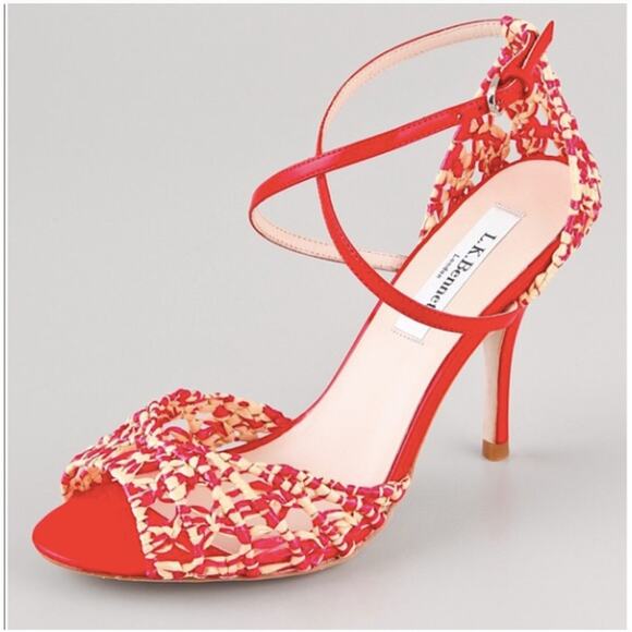 L.K. Bennet Azure Macrame Sandals -40 - Picture 1 of 9